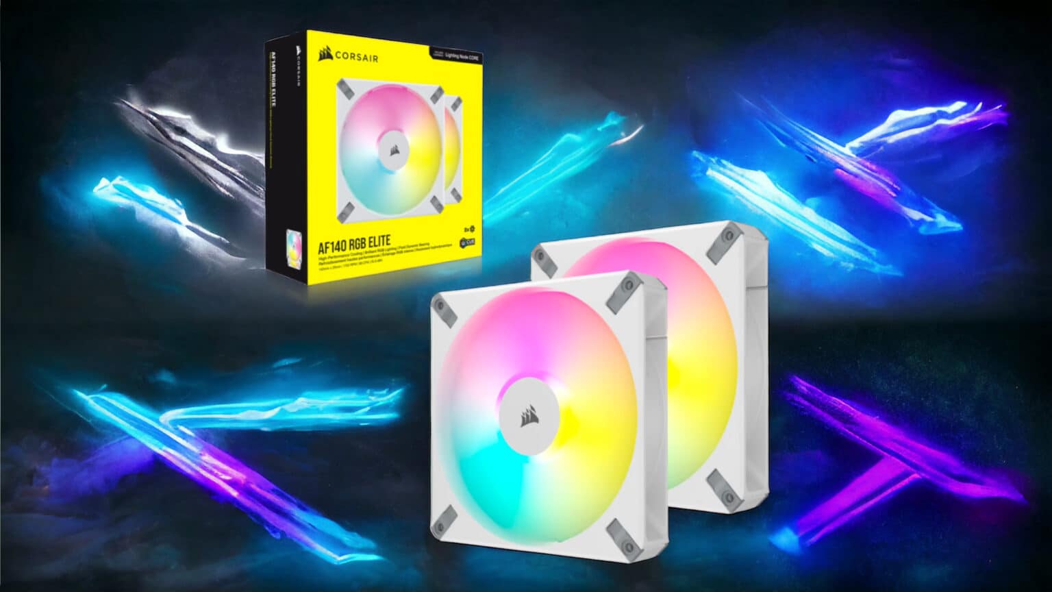 Ventiladores PWM CORSAIR AF140 RGB ELITE: Potencia y Estilo en tu PC