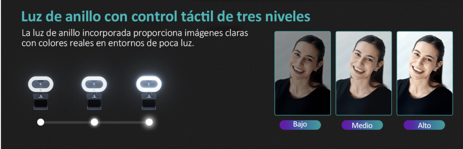 webcam con led