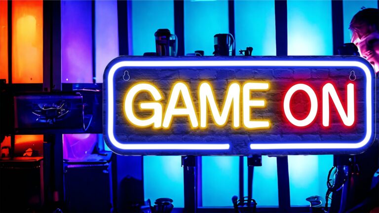 Cartel de Neon "Game On": Iluminación para Gamers - Análisis