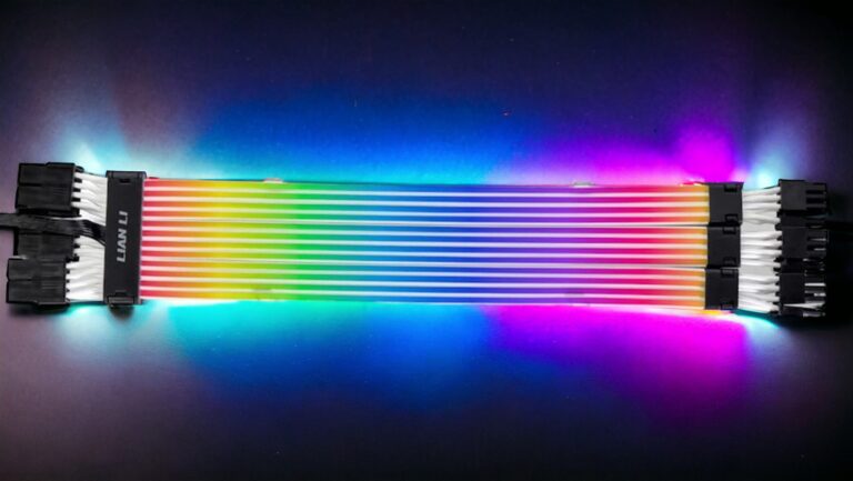 Lian-Li Strimer Plus V2 Triple Cable VGA RGB de 8 Pines