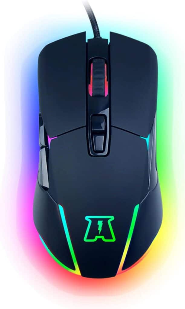 Descubre el AKUMA Otaku M03: un potente ratón para juegos con retroiluminación LED RGB, sensor óptico de 7200 DPI y 7 botones programables. Ligero, cómodo y compatible con PC/PS4/PS5/Xbox, es la elección ideal para los jugadores más exigentes.