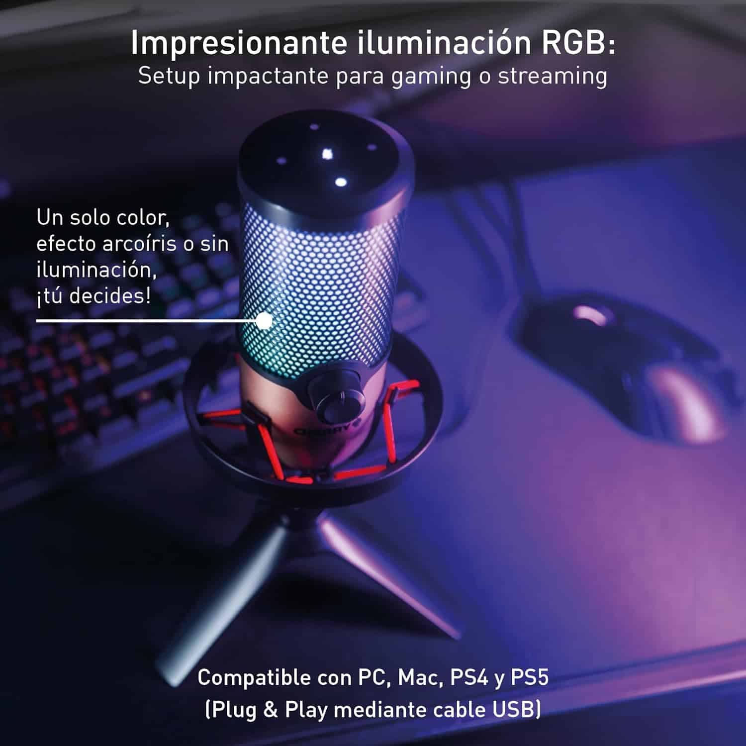 Filtro Antipop CHERRY Per Microfono USB - Riduzione Suoni Plosivi, Facile Installazione (Nero) - Foto 8