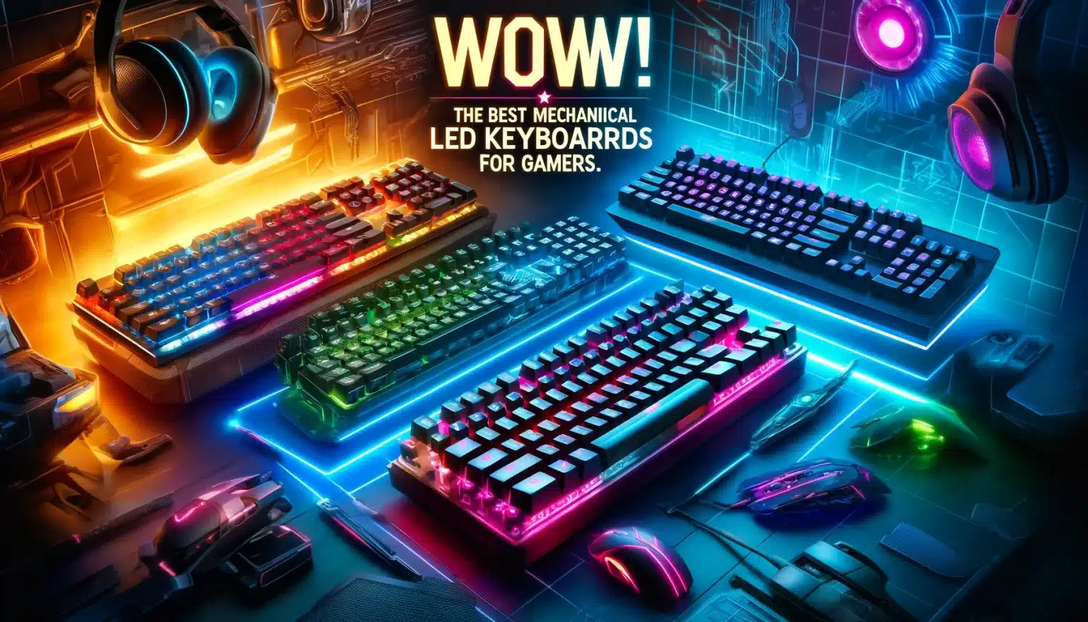 WOW los mejores teclados mecánicos LED para gamer