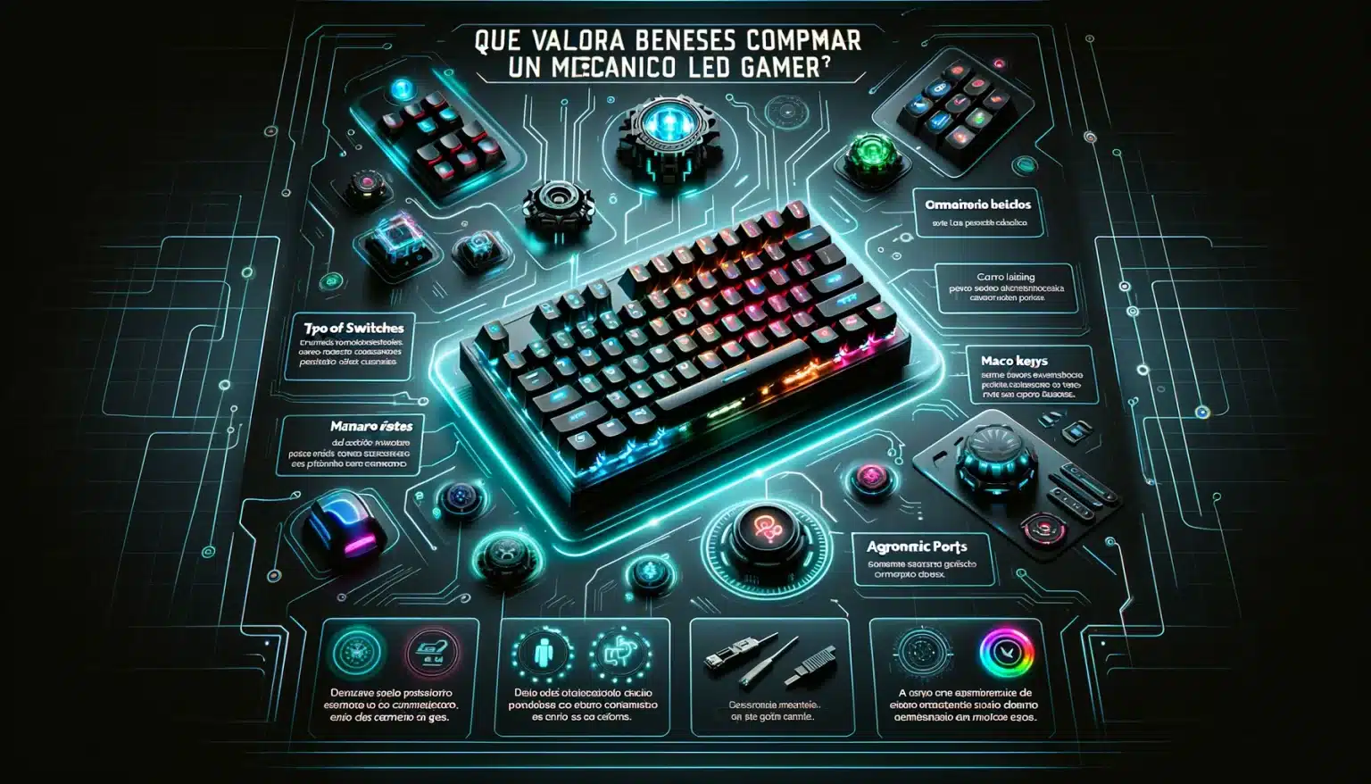 Qué Valorar Antes de Comprar un Teclado Mecánico LED Gamer