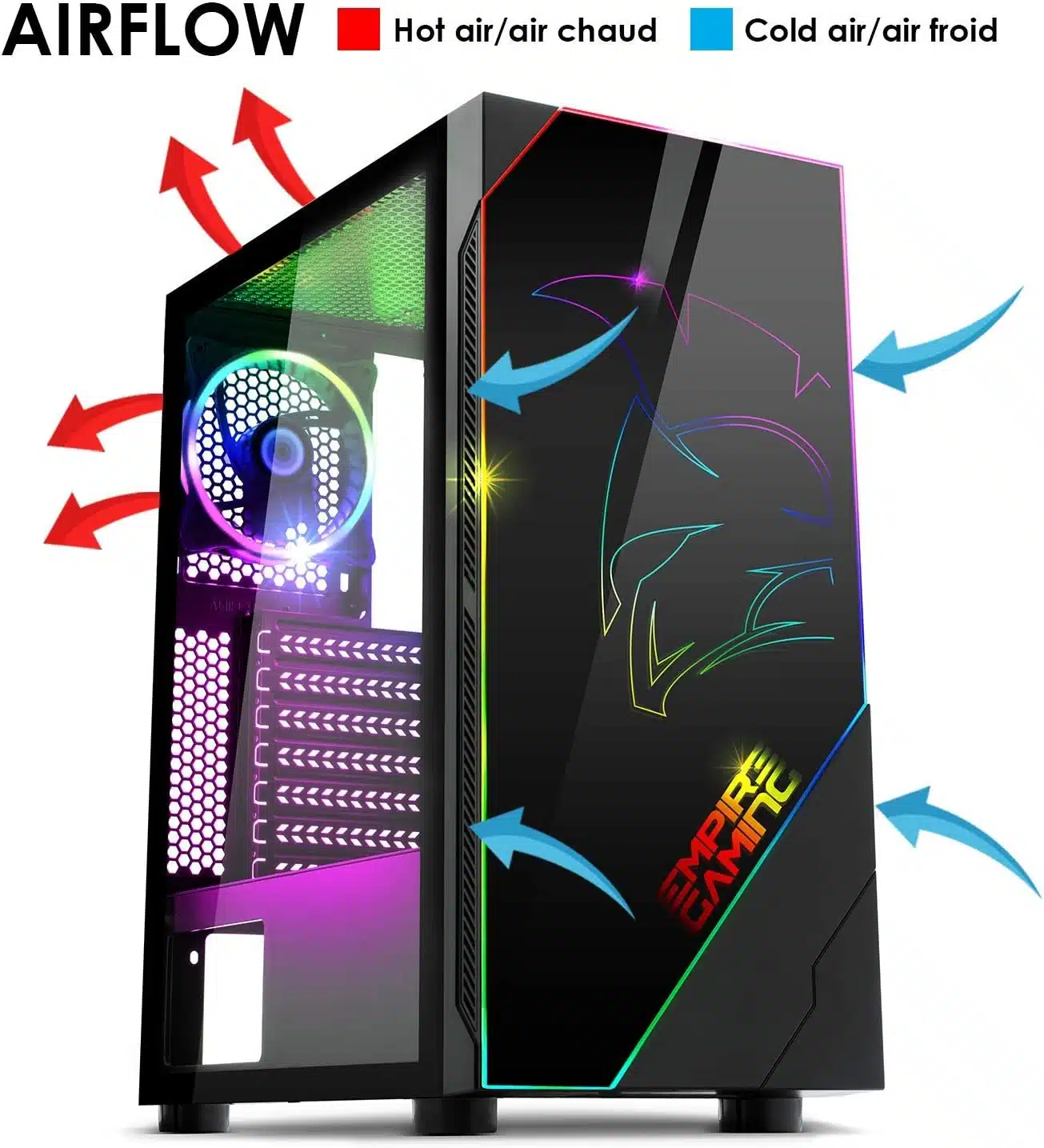 Vista adicional de la caja Spartan EMPIRE GAMING