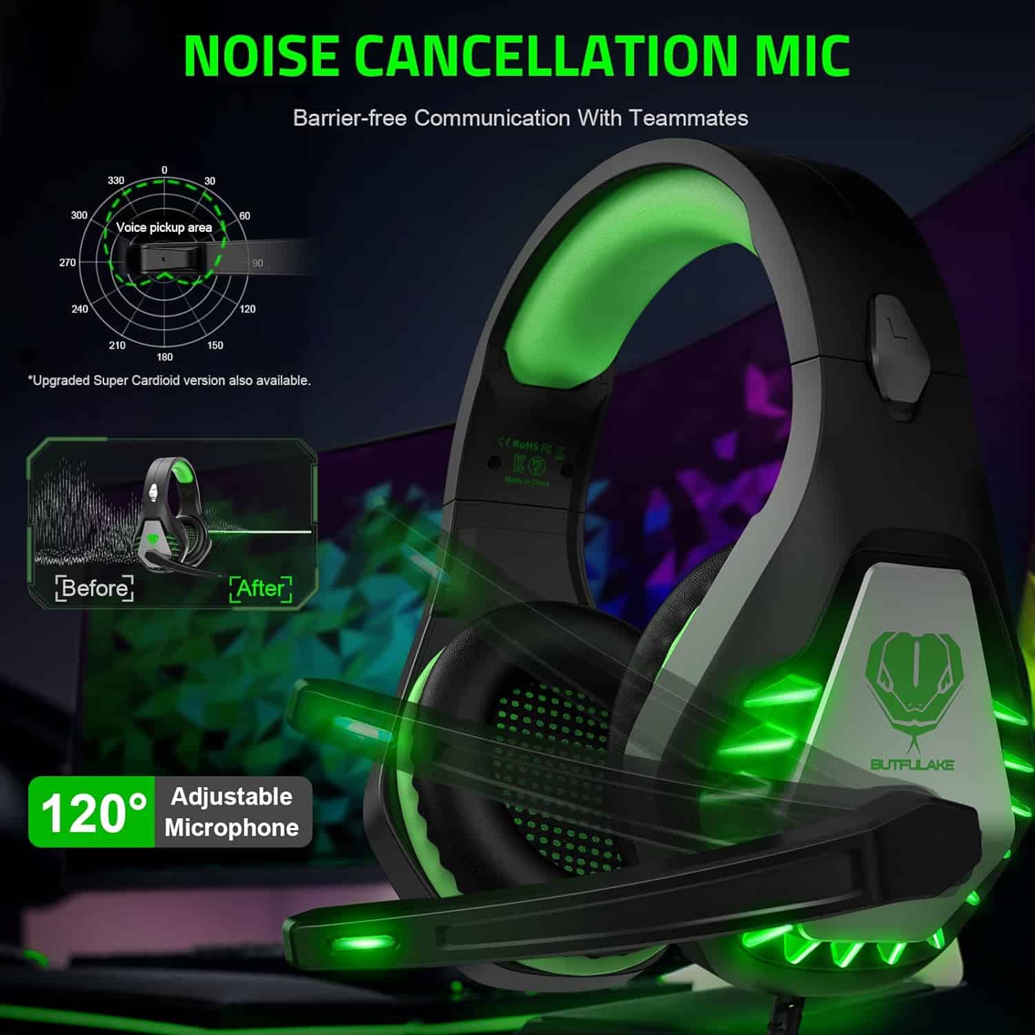Cascos Gaming BARATOS con Sonido Envolvente y Cancelación de Ruido