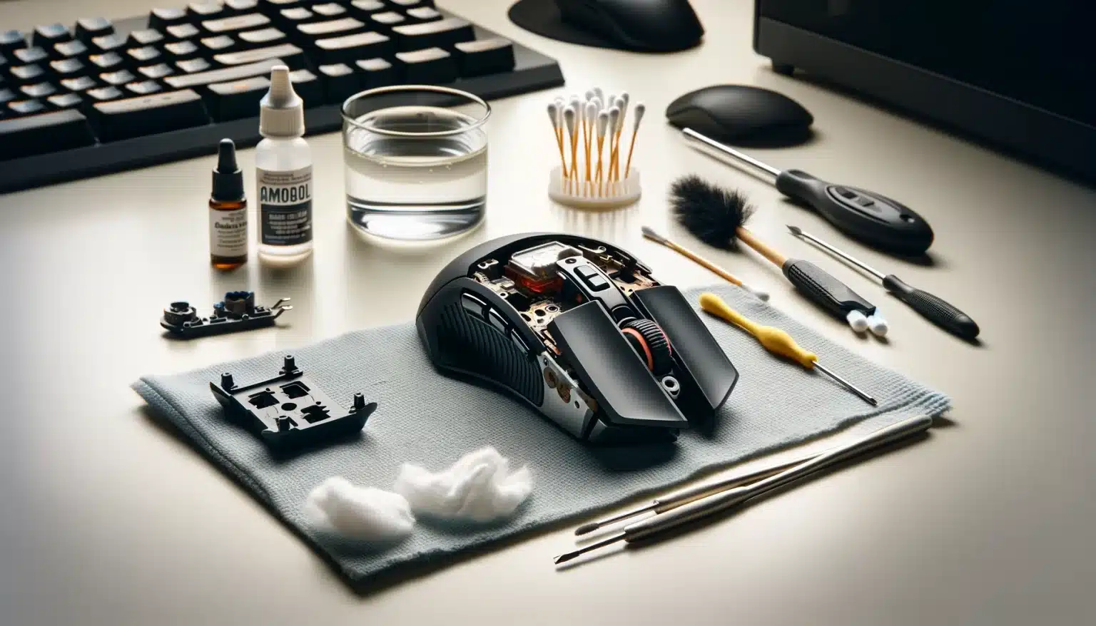 raton gamer limpieza