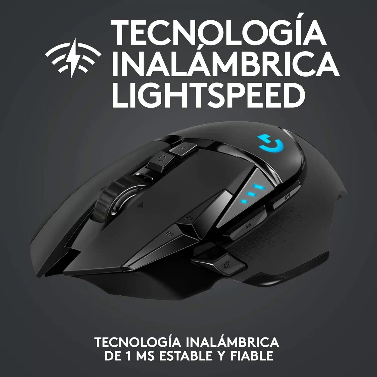 Segunda vista del ratón G502 LIGHTSPEED del catálogo