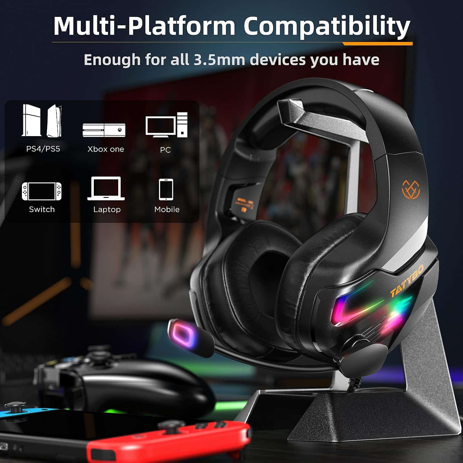 Auriculares Gaming Baratos Tatybo: Calidad Superior para PS4, PS5, Xbox, PC y Switch