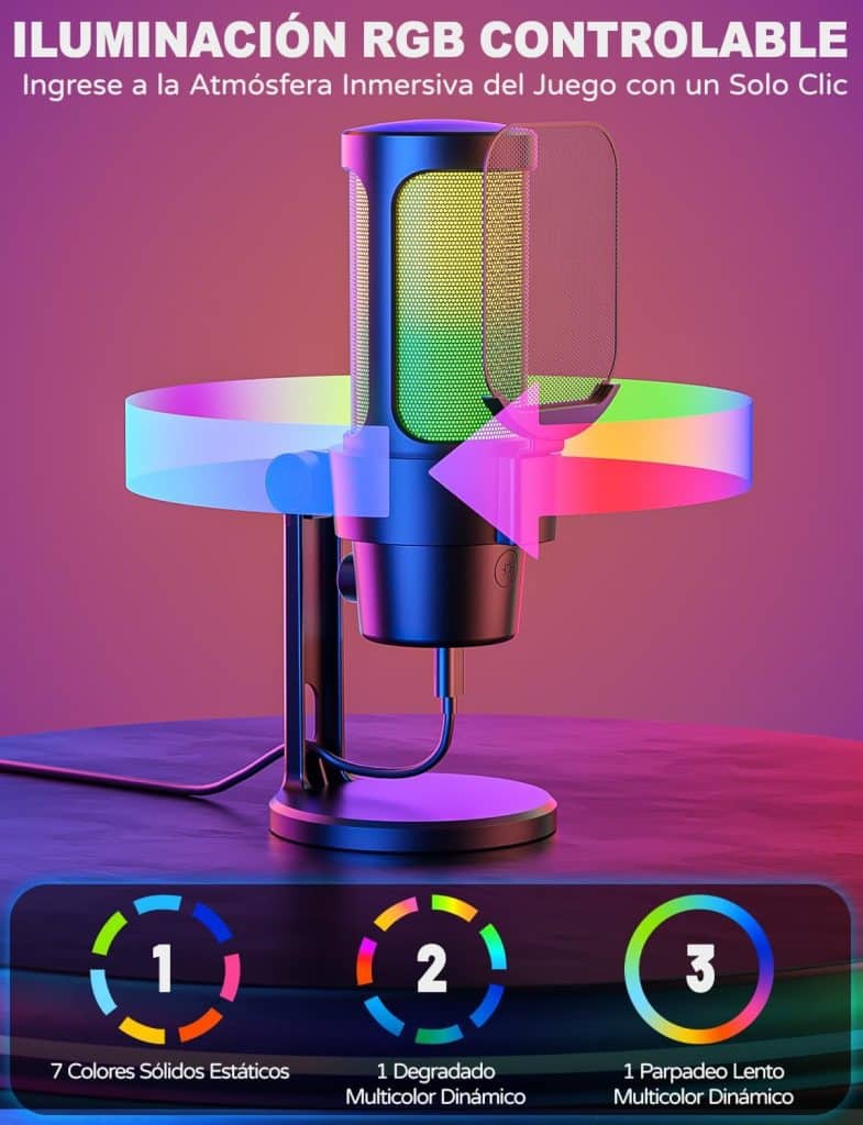 Reseña del OBVHNUA Micrófono USB para Grabación, Streaming, Gaming, Podcasting en PC y Mac