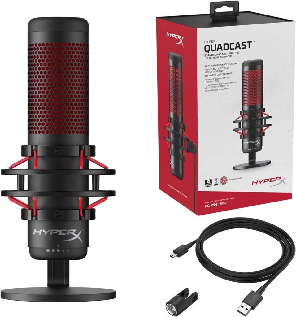 🎤 Reseña del HyperX QuadCast: Un Micrófono Profesional para Streaming y Podcasting 🎮