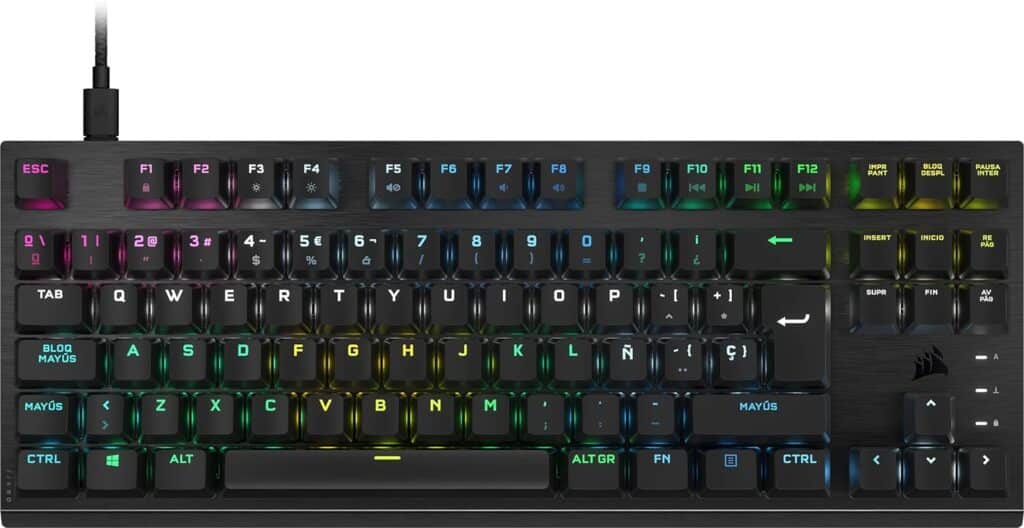 Corsair K60 PRO TKL RGB: Teclado Mecánico-Óptico para Juegos de Alto Rendimiento