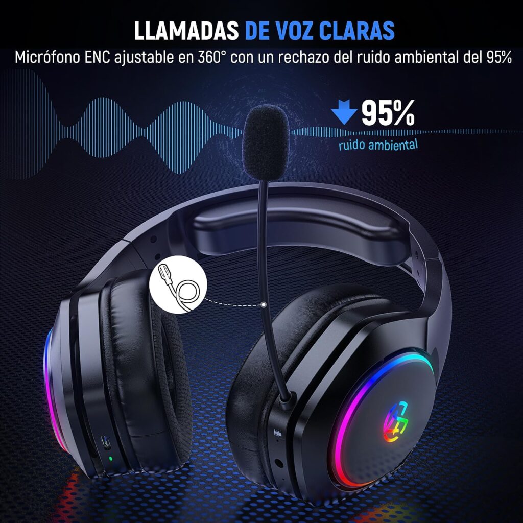Reseña Completa: Tatybo Cascos Gaming Inalámbricos para PC/PS5/PS4