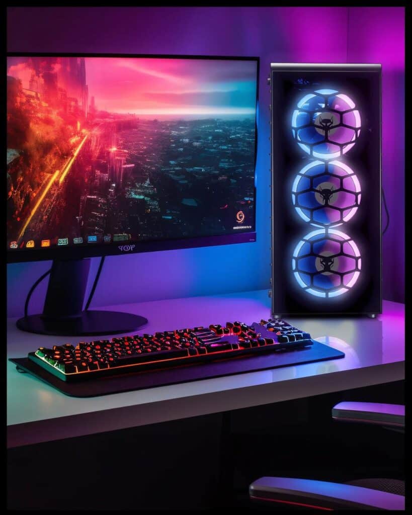 BEASTCOM Q3 Essential Gaming, Gaming PC, AMD Ryzen 5 6X4,20GHz 12 Threads, 4K Vega Radeon Gráfico, 16GB RAM, 1TB SSD, WiFi, Windows 11 Pro