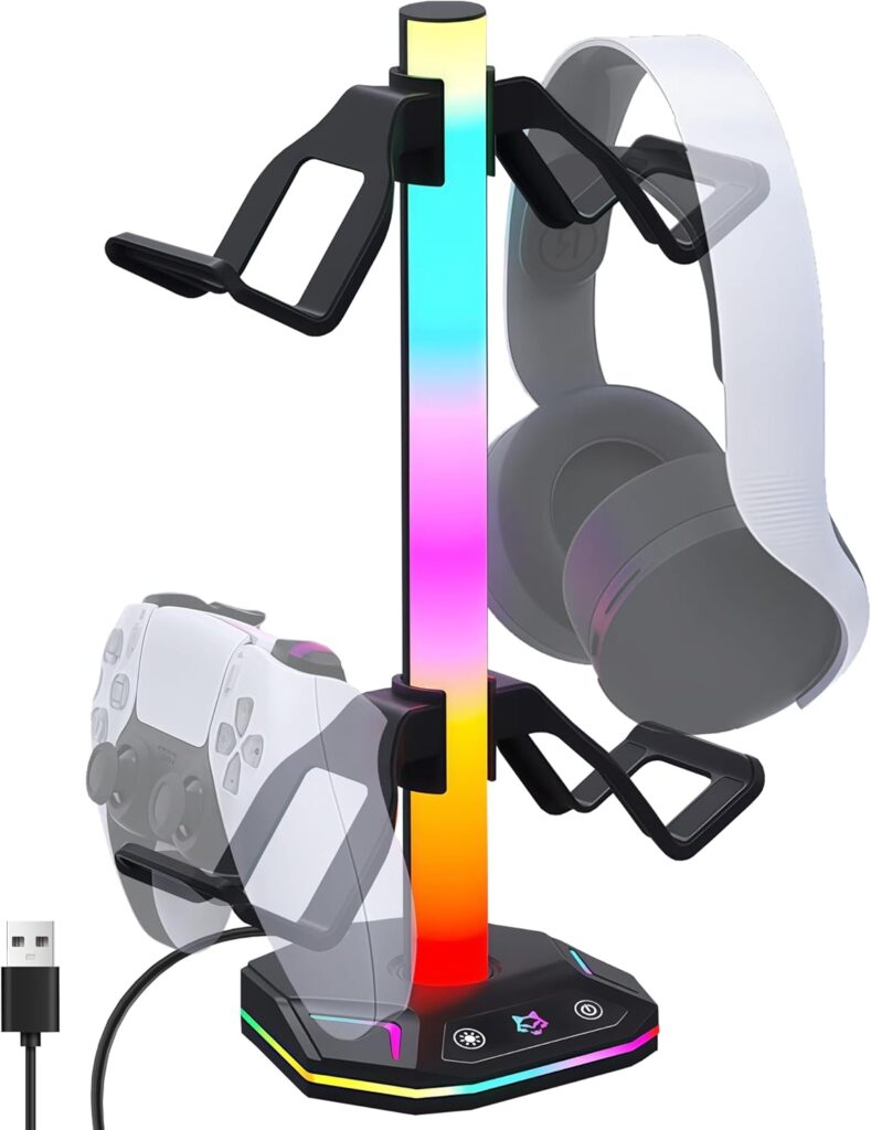 Auvstar Soporte Organizador para Cascos Gaming y Mando: un accesorio que te ordena la mesa y te alegra la vista