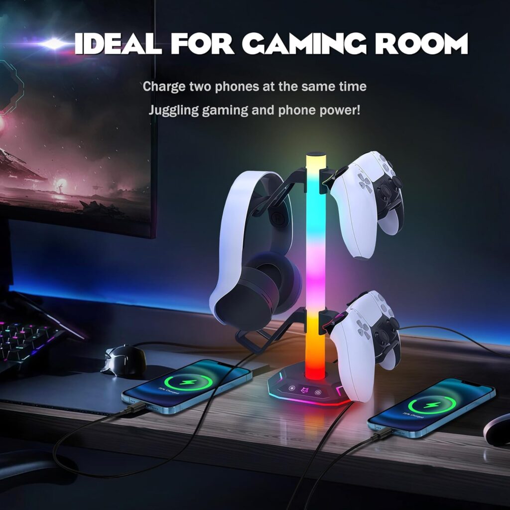 Auvstar Soporte Organizador para Cascos Gaming y Mando: un accesorio que te ordena la mesa y te alegra la vista