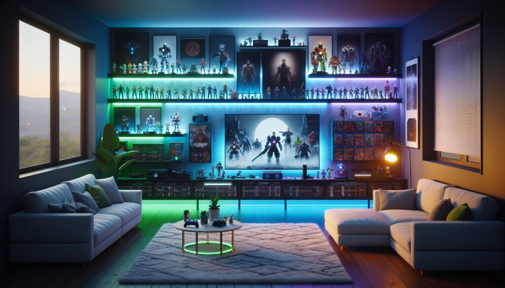Guía: cómo iluminar repisas y vitrinas gamer