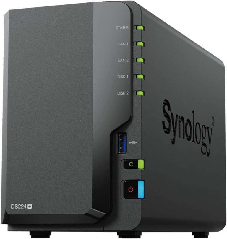 Synology DiskStation DS224+ de dos bahías, fotografía de Amazon